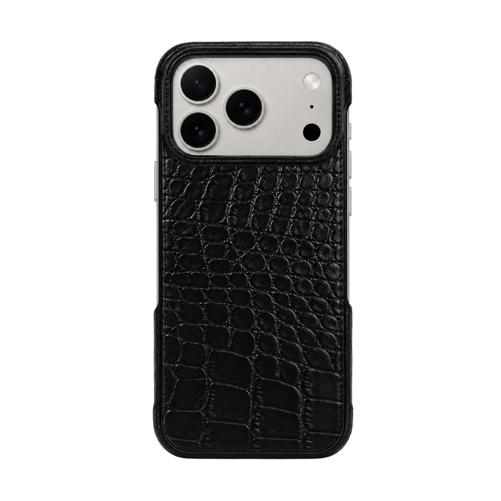 CROC | NOIR — Genuine Leather MagSafe® Case